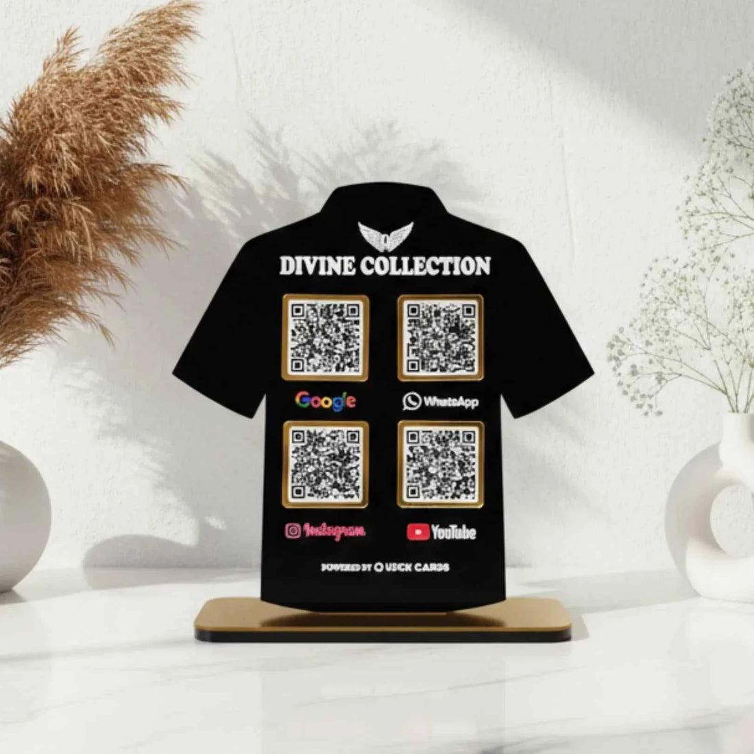 T-Shirt Shape 4 QR Standee