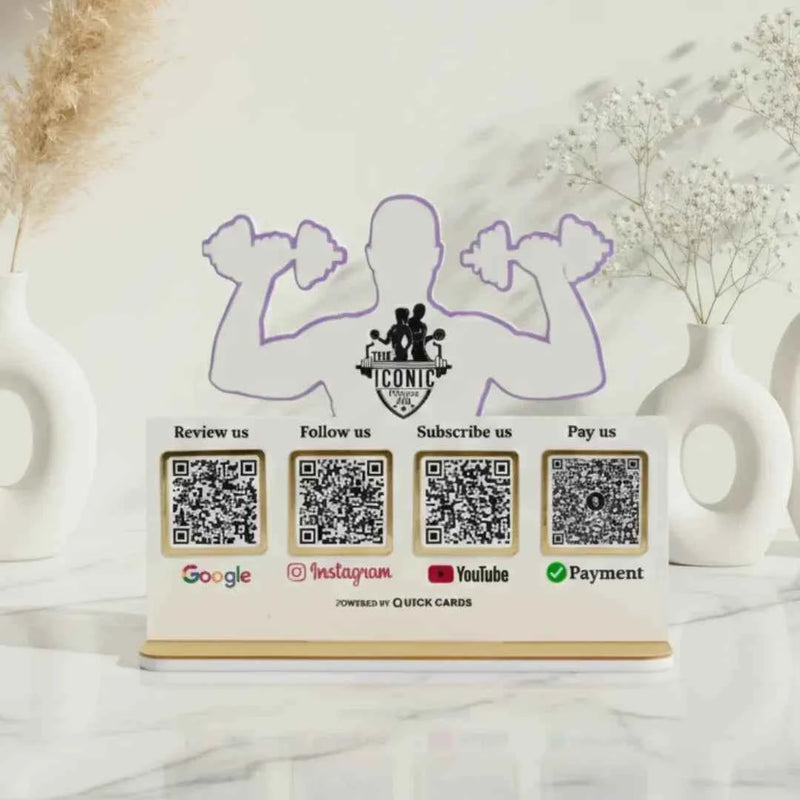 4 QR Standee Gym Special