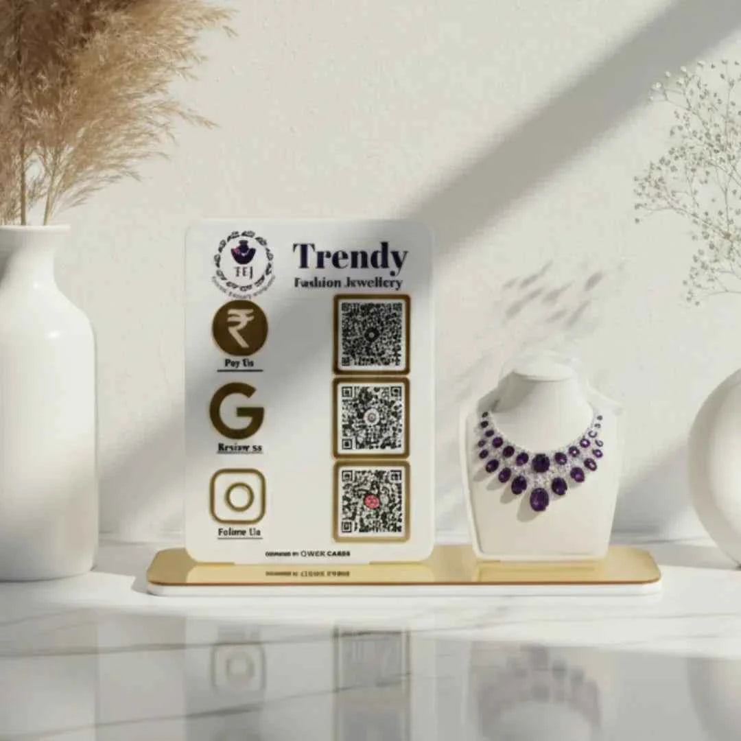 jewelry 3 QR Standee
