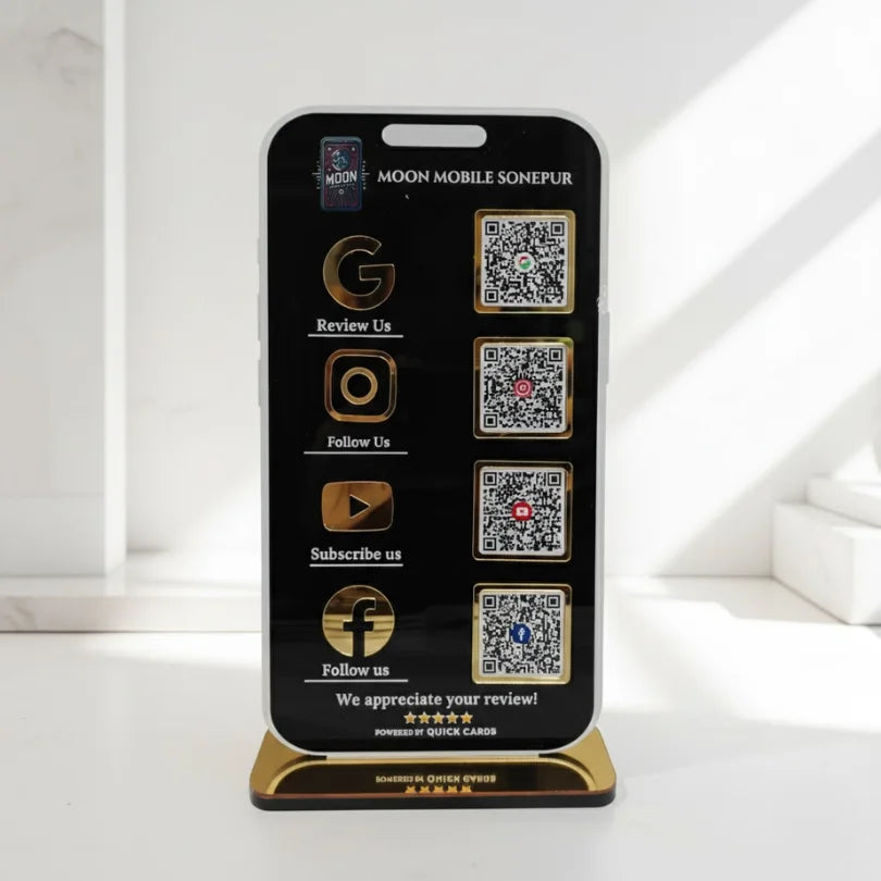 Mobile Shape Standee - Quick Cards