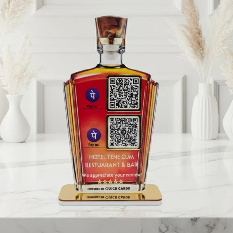 Wine Bottle Shape Standee