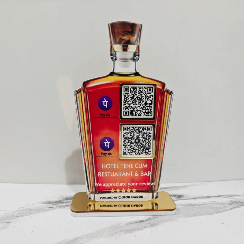 Wine Bottle Shape Standee