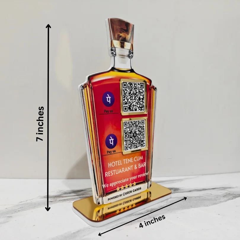 Wine Bottle Shape Standee