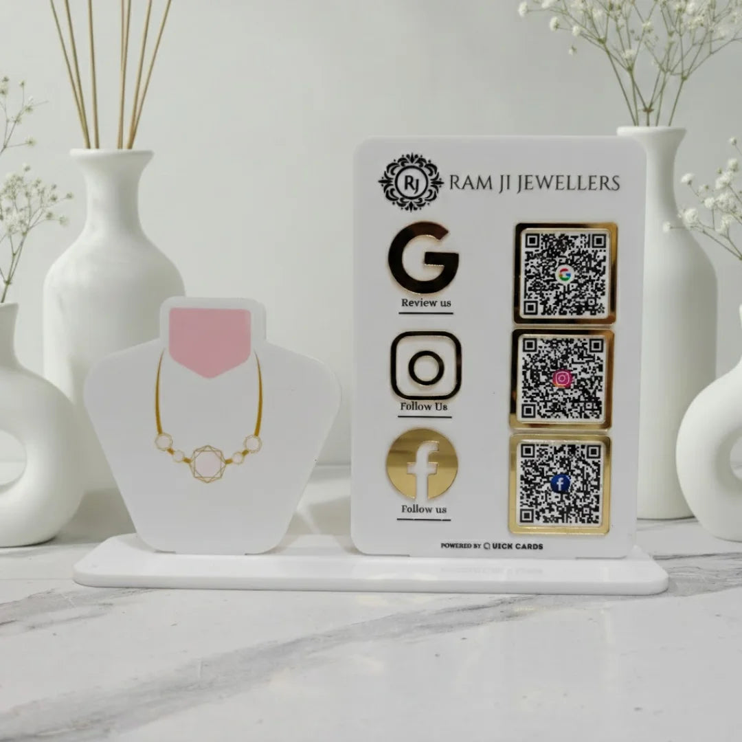 Jewelry Shape Standee - Quick Cards