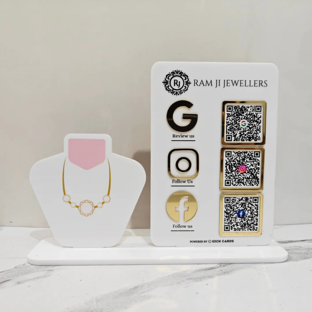 Jewelry Shape Standee - Quick Cards