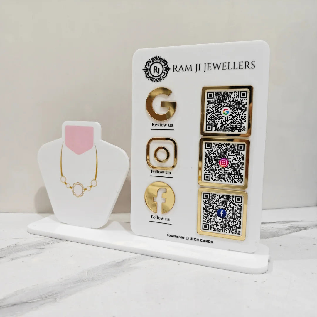 Jewelry Shape Standee - Quick Cards