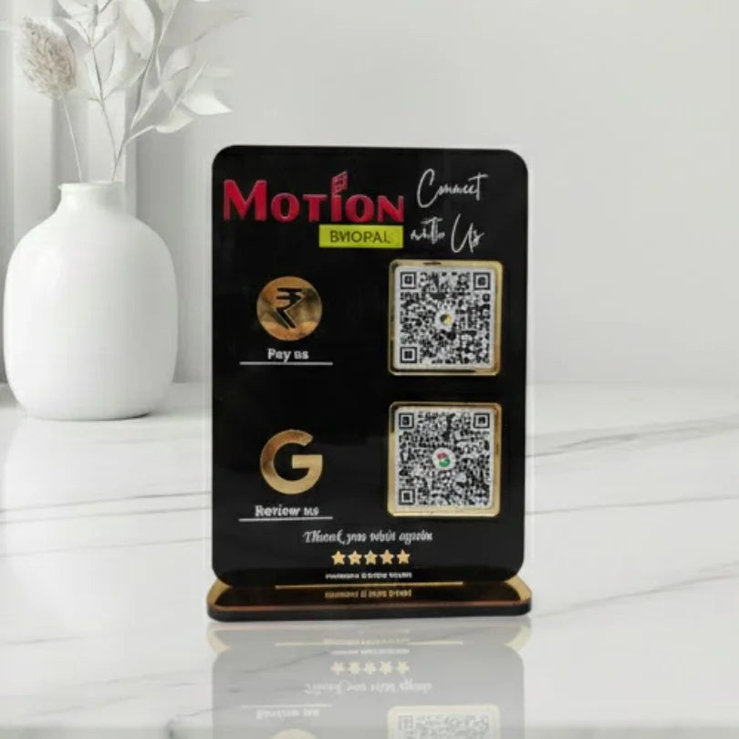 Acrylic QR Code Standee - Quick Cards