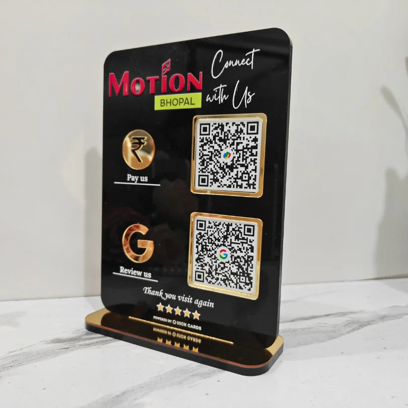 Acrylic QR Code Standee - Quick Cards