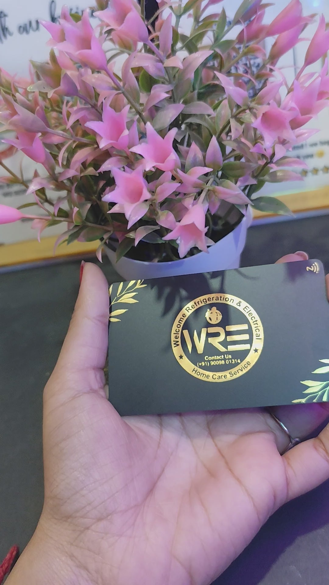 Matt Black Digital NFC Business Card