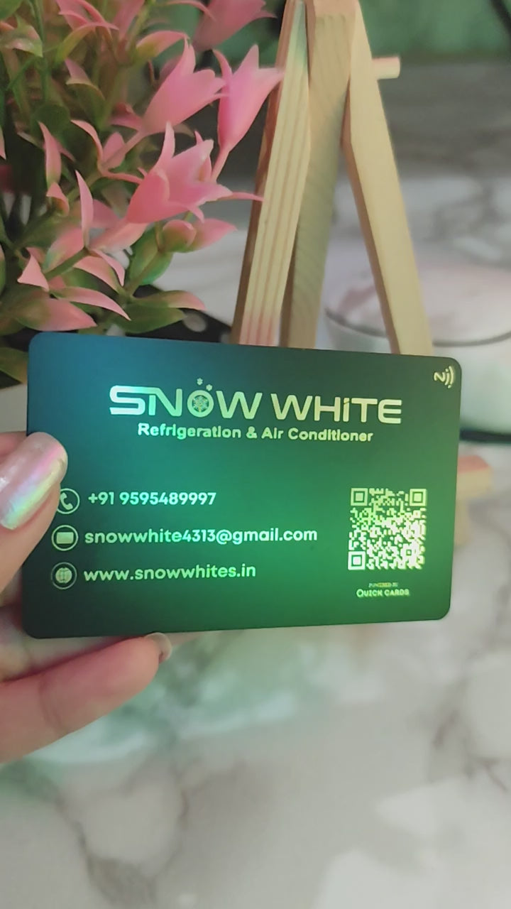 Matt Black Digital NFC Business Card