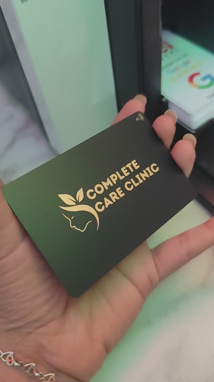 Matt Black Digital NFC Business Card