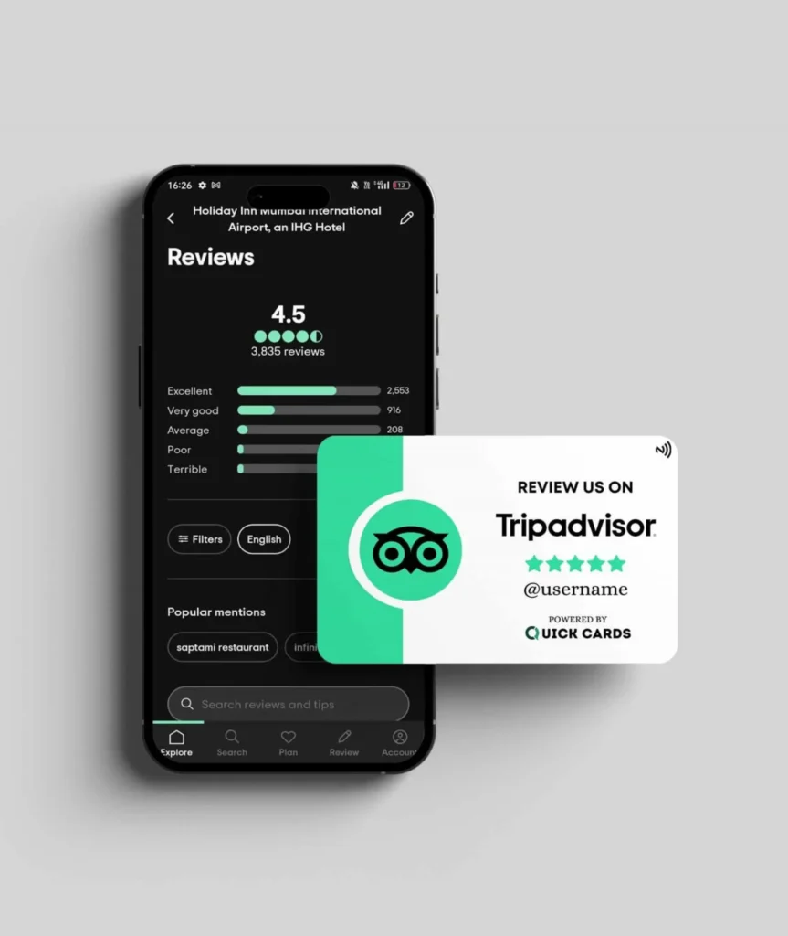 36 tripadvisor review nfc card