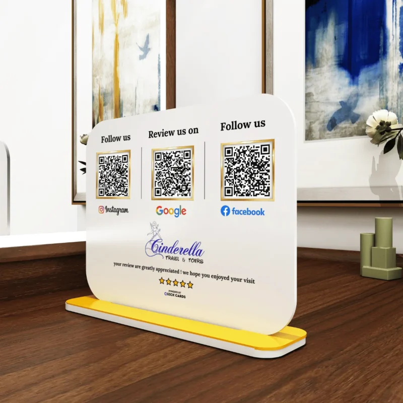 3 QR Smart Digital Standee