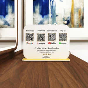 4 QR  Smart Digital Standee