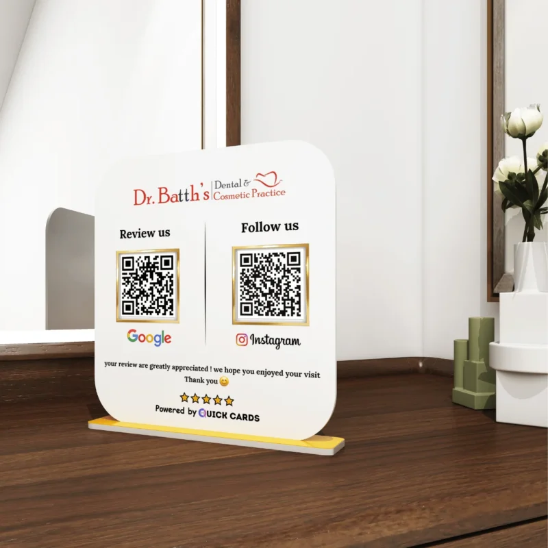 2 QR Smart Digital Standee